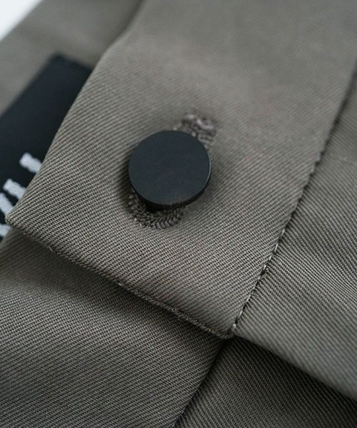 knee wide pants-FINX COTTON vu-a23-p13[DARK KHAKI]