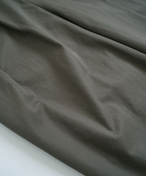 knee wide pants-FINX COTTON vu-a23-p13[DARK KHAKI]