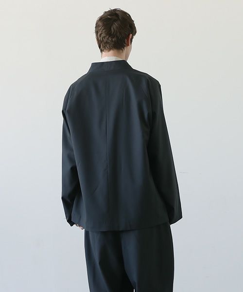 VU ヴウ no collar jacket vu-a23-j15[MOSS DARK GRAY]