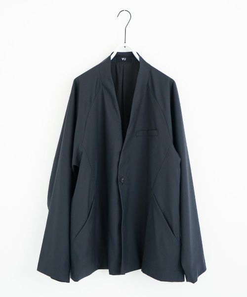 VU.ヴウ.no collar jacket vu-a23-j15[MOSS DARK GRAY]