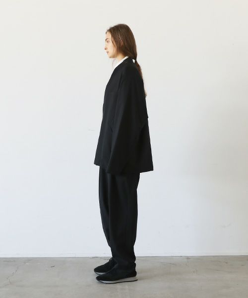 no collar jacket vu-a23-j15[BLACK]