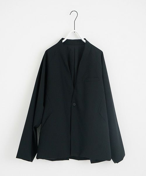 no collar jacket vu-a23-j15[BLACK]