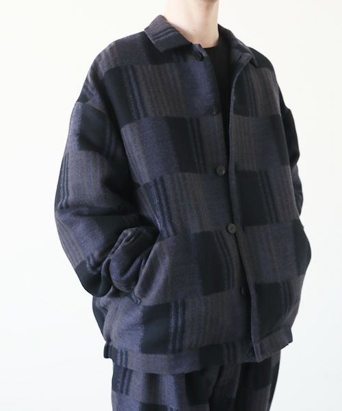 VU.ヴウ.check shirt collar bluson vu-a23-b16[CHECK]