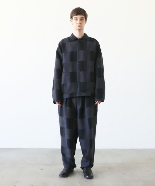 VU.ヴウ.check shirt collar bluson vu-a23-b16[CHECK]