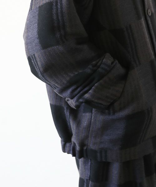 VU.ヴウ.check shirt collar bluson vu-a23-b16[CHECK]