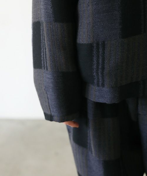 VU.ヴウ.check shirt collar bluson vu-a23-b16[CHECK]