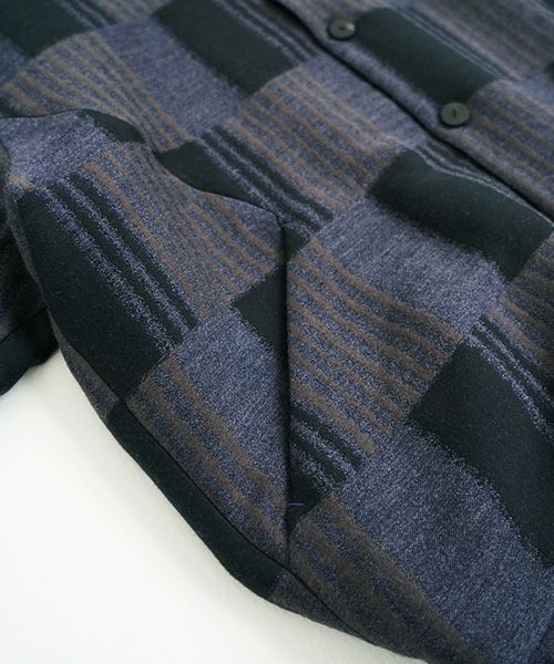 VU.ヴウ.check shirt collar bluson vu-a23-b16[CHECK]