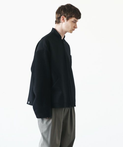 VU.ヴウ.stand collar bluson vu-a23-b18[BLACK]