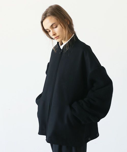 VU.ヴウ.stand collar bluson vu-a23-b18[BLACK]