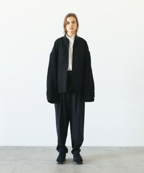 VU.ヴウ.stand collar bluson vu-a23-b18[BLACK]