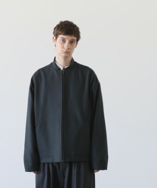 VU.ヴウ.stand collar bluson vu-a23-b18[MOSS DARK GRAY]