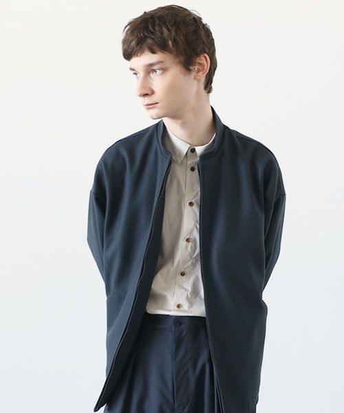 VU.ヴウ.stand collar bluson vu-a23-b18[MOSS DARK GRAY]