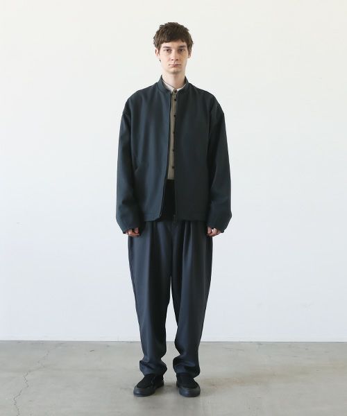 VU.ヴウ.stand collar bluson vu-a23-b18[MOSS DARK GRAY]