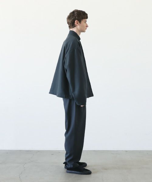 VU.ヴウ.stand collar bluson vu-a23-b18[MOSS DARK GRAY]