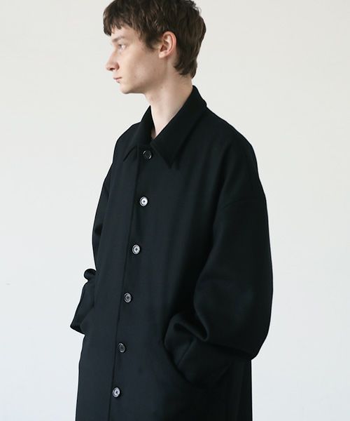 VU.ヴウ.long wide coat vu-a23-c20[BLACK]