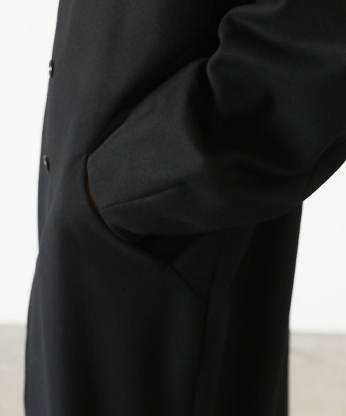 VU.ヴウ.long wide coat vu-a23-c20[BLACK]