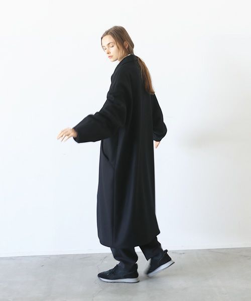 VU.ヴウ.long wide coat vu-a23-c20[BLACK]