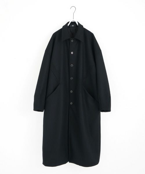 long wide coat vu-a23-c20[BLACK]