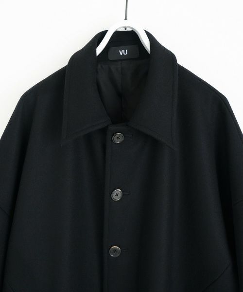 VU.ヴウ.long wide coat vu-a23-c20[BLACK]