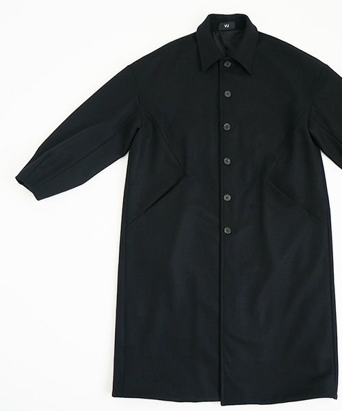 VU.ヴウ.long wide coat vu-a23-c20[BLACK]