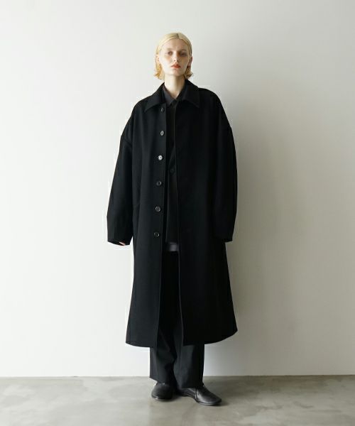 VU.ヴウ.long wide coat vu-a23-c20[BLACK]