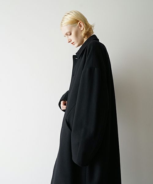 VU.ヴウ.long wide coat vu-a23-c20[BLACK]