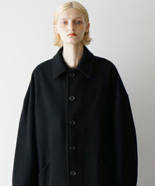 VU.ヴウ.long wide coat vu-a23-c20[BLACK]