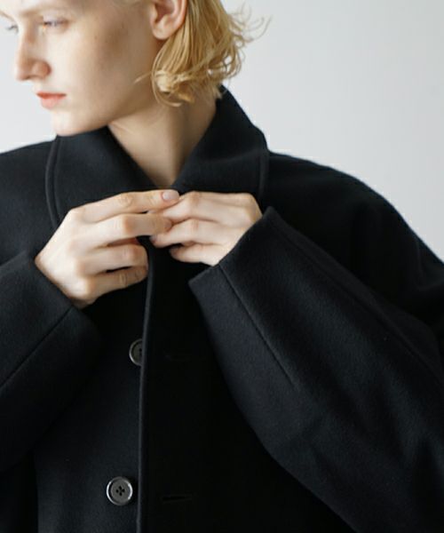 VU.ヴウ.long wide coat vu-a23-c20[BLACK]