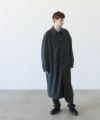 VU.ヴウ.long wide coat vu-a23-c20[MOSS DARK GRAY]