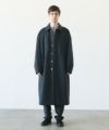 VU.ヴウ.long wide coat vu-a23-c20[MOSS DARK GRAY]