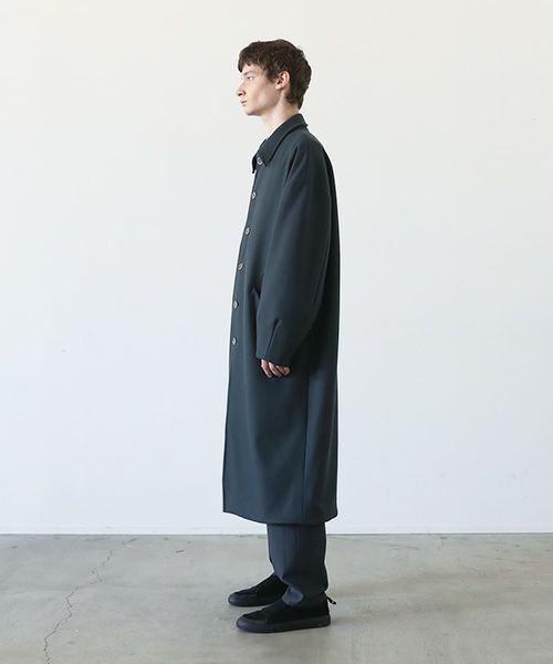VU.ヴウ.long wide coat vu-a23-c20[MOSS DARK GRAY]