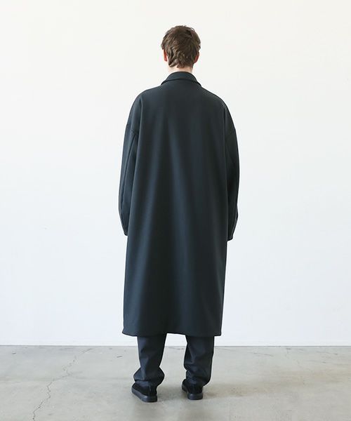 VU.ヴウ.long wide coat vu-a23-c20[MOSS DARK GRAY]