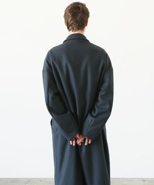 VU.ヴウ.long wide coat vu-a23-c20[MOSS DARK GRAY]