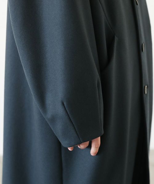 VU.ヴウ.long wide coat vu-a23-c20[MOSS DARK GRAY]