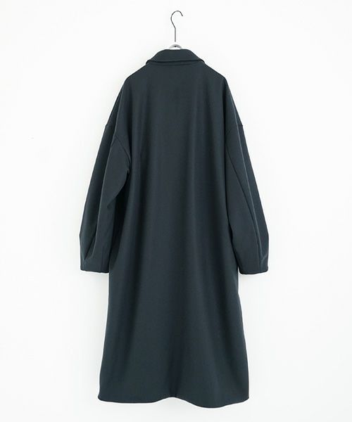 VU.ヴウ.long wide coat vu-a23-c20[MOSS DARK GRAY]