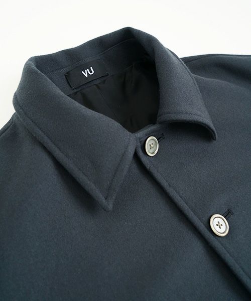 VU.ヴウ.long wide coat vu-a23-c20[MOSS DARK GRAY]