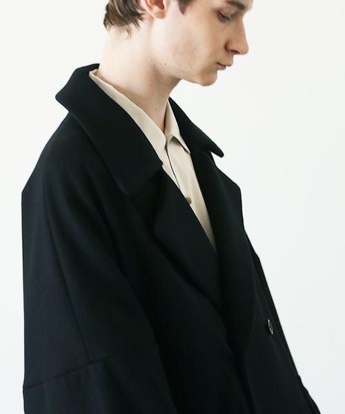 VU ヴウ shawl collar coat vu-a23-c21[BLACK]