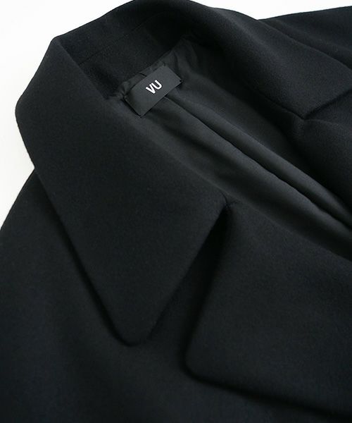 VU.ヴウ.shawl collar coat vu-a23-c21[BLACK]