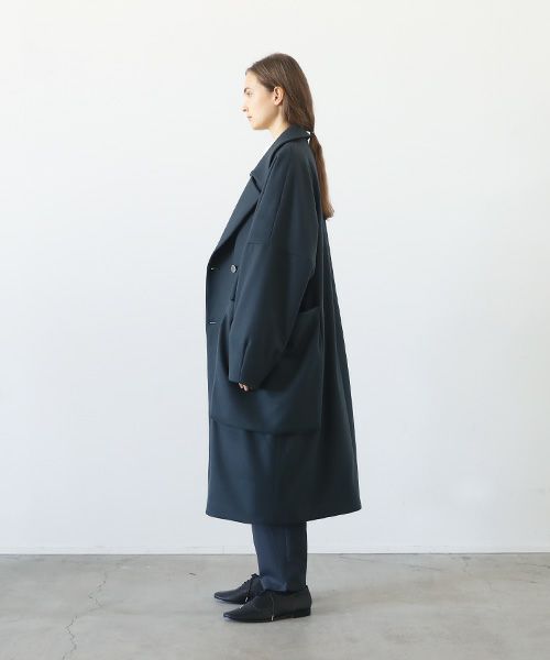 VU.ヴウ.shawl collar coat vu-a23-c21[MOSS DARK GRAY]