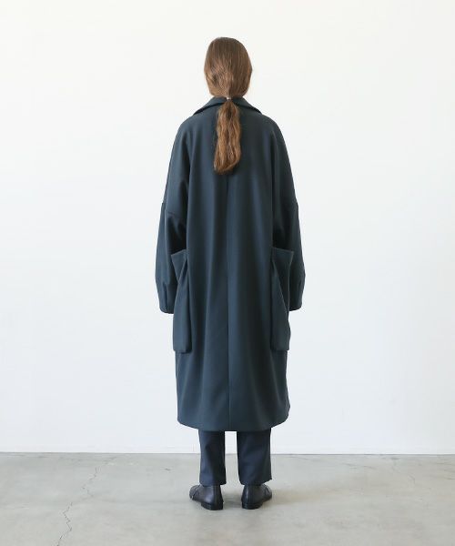 VU.ヴウ.shawl collar coat vu-a23-c21[MOSS DARK GRAY]