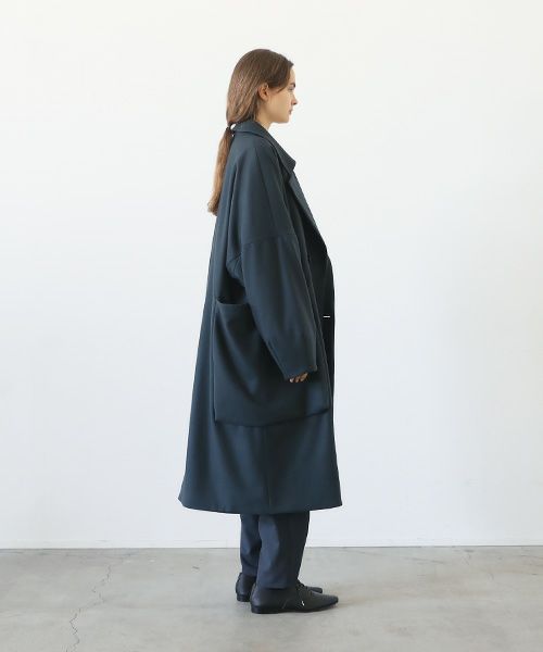 VU.ヴウ.shawl collar coat vu-a23-c21[MOSS DARK GRAY]