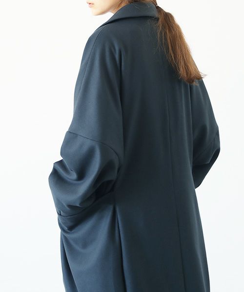 VU.ヴウ.shawl collar coat vu-a23-c21[MOSS DARK GRAY]