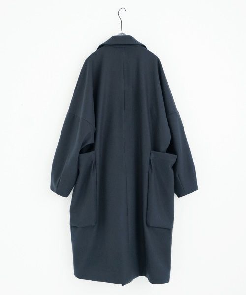 VU.ヴウ.shawl collar coat vu-a23-c21[MOSS DARK GRAY]