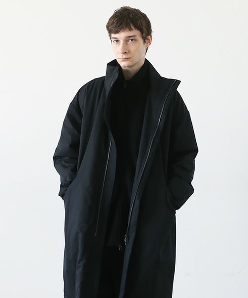 VU ヴウ flight coat-FINX COTTON vu-a23-b22[BLACK]
