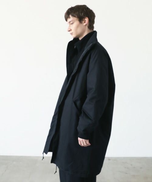 VU.ヴウ.flight coat-FINX COTTON vu-a23-b22[BLACK]