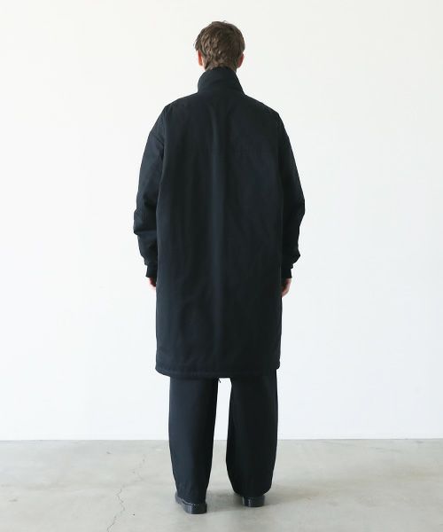 VU.ヴウ.flight coat-FINX COTTON vu-a23-b22[BLACK]