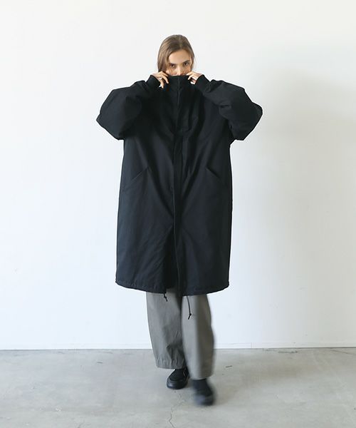 VU.ヴウ.flight coat-FINX COTTON vu-a23-b22[BLACK]