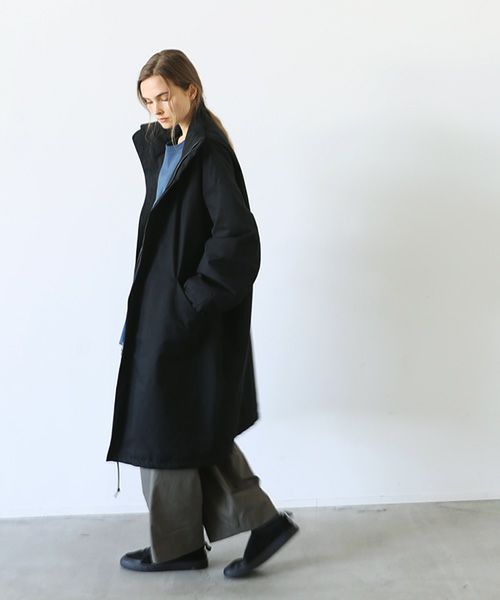 VU.ヴウ.flight coat-FINX COTTON vu-a23-b22[BLACK]