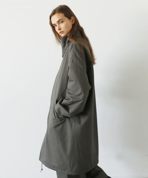 VU.ヴウ.flight coat-FINX COTTON vu-a23-b22[DARK KHAKI]
