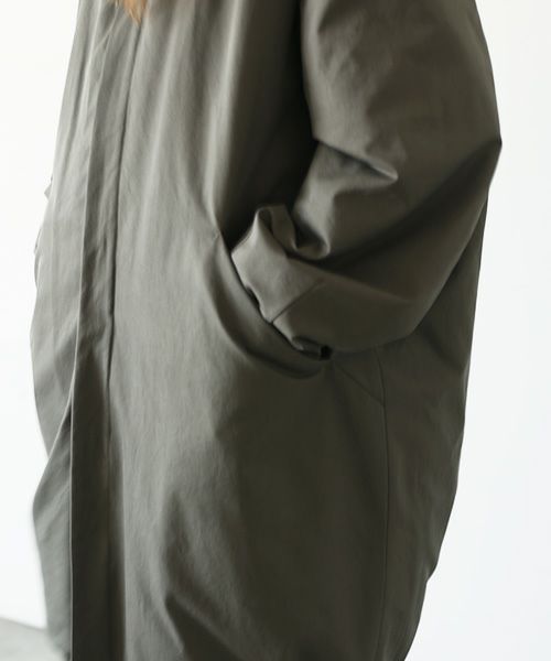 VU.ヴウ.flight coat-FINX COTTON vu-a23-b22[DARK KHAKI]